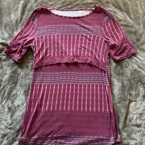 A:Glow nursing shirt, gently used, medium